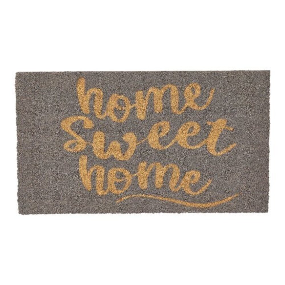 Rubber Rectangular Doormat, Natural Fiber Welcome Mat For Entryway #CL-48